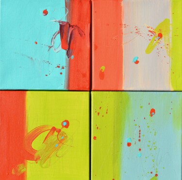 Painting titled "Colors of Understan…" by Cynthia Ligeros, Original Artwork, Acrylic Mounted on Wood Stretcher frame