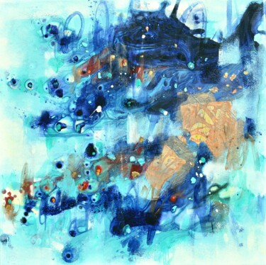 제목이 "Liberation"인 미술작품 Cynthia Ligeros로, 원작, 아크릴 나무 들것 프레임에 장착됨