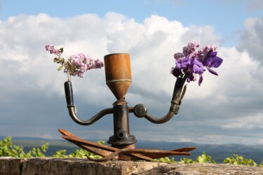 Sculpture intitulée "Bouddha" par Clive Manuel, Œuvre d'art originale