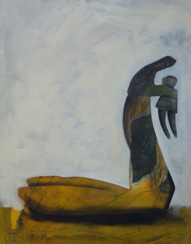 Peinture intitulée "KNEE" par Clive Manuel, Œuvre d'art originale, Huile
