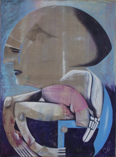 Картина под названием "THE CRAB" - Clive Manuel, Подлинное произведение искусства, Масло