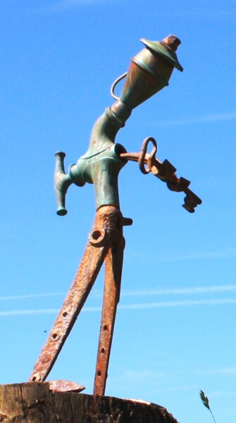 Sculpture intitulée "The key" par Clive Manuel, Œuvre d'art originale, Métaux