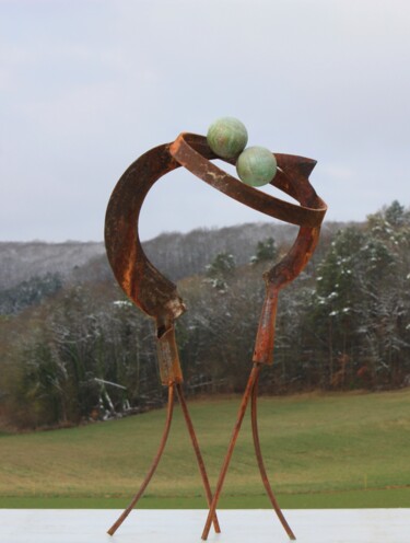 Escultura titulada "EMBRACE" por Clive Manuel, Obra de arte original, Metales