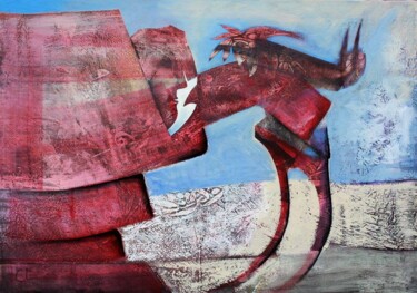 Картина под названием "SANS TITRE" - Clive Manuel, Подлинное произведение искусства, Масло