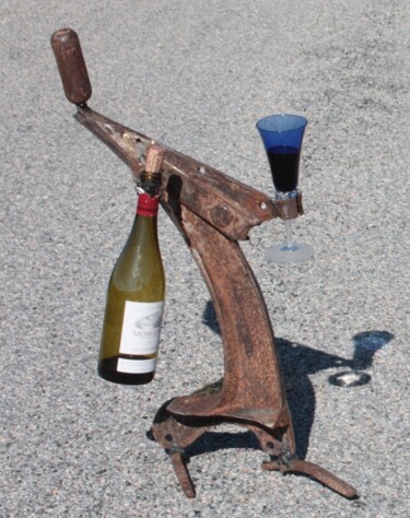 Sculpture titled "Another drink maybe" by Clive Manuel, Original Artwork, Metals