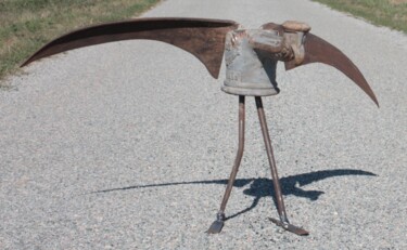 Sculpture intitulée "BIRD" par Clive Manuel, Œuvre d'art originale, Métaux