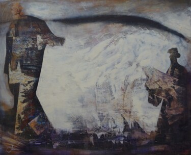 Peinture intitulée "Parting" par Clive Manuel, Œuvre d'art originale, Huile