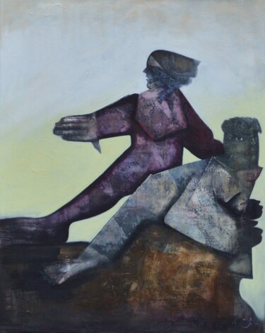 Painting titled "SLAP" by Clive Manuel, Original Artwork, Oil