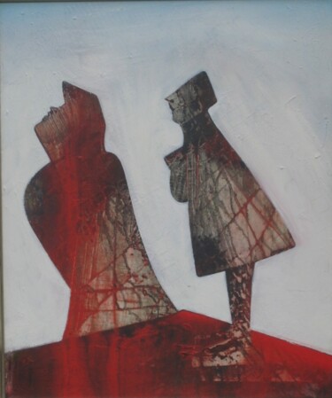Peinture intitulée "Cold shoulder" par Clive Manuel, Œuvre d'art originale, Huile
