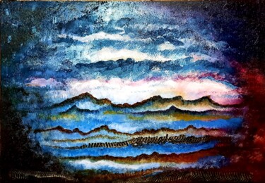 Painting titled "Serpenterre" by Clo Vanoye, Original Artwork, Acrylic Mounted on Wood Stretcher frame
