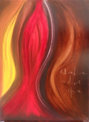 Peinture intitulée "Courbes" par Clo Vanoye, Œuvre d'art originale, Huile