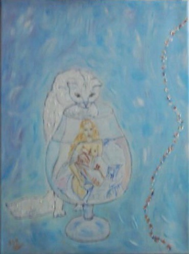 Painting titled "HISTOIRE DE SOURIS" by Clo, Original Artwork