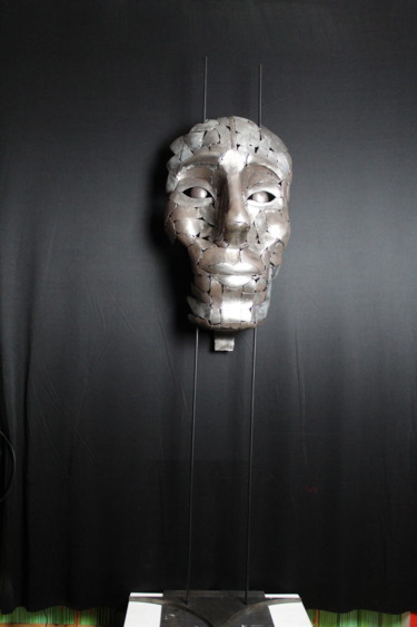 "FACE" başlıklı Heykel Claude Germain tarafından, Orijinal sanat, Metaller