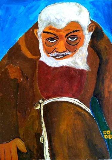 Peinture intitulée "Frei Damião" par Codo Clodoaldo Turcato, Œuvre d'art originale, Acrylique