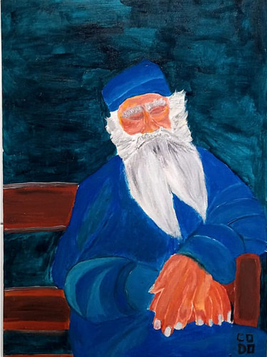 Pintura intitulada "Leonn Tolstói" por Codo Clodoaldo Turcato, Obras de arte originais, Acrílico