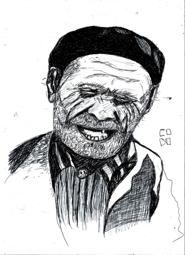 Drawing titled "Santiago" by Codo Clodoaldo Turcato, Original Artwork, Ink