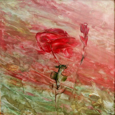 Peinture intitulée "floraison-printanie…" par Cloe St, Œuvre d'art originale, Autre