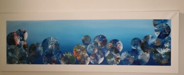 Painting titled "Vue marine" by Hécate, Original Artwork, Acrylic