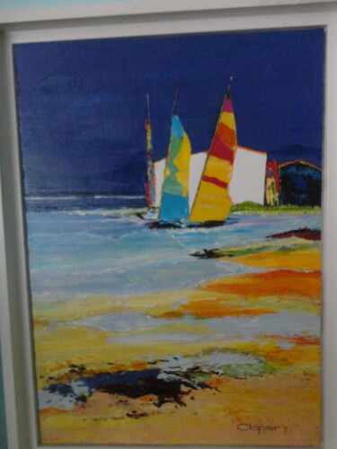 Painting titled "VOILES" by Cloper, Original Artwork, Acrylic