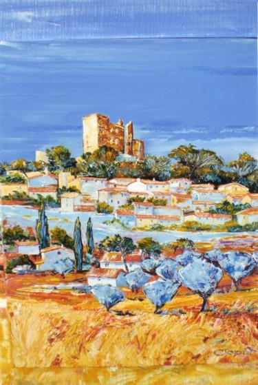Malerei mit dem Titel "Provence" von Cloper, Original-Kunstwerk, Öl