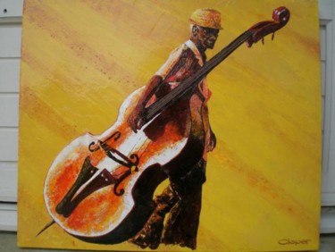 Painting titled "Erre de jazz" by Cloper, Original Artwork, Acrylic Mounted on Wood Stretcher frame