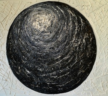 Painting titled "Sphère" by Linda Maman, Original Artwork, Oil