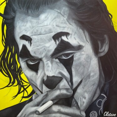 Painting titled "Joaquin Phoenix (Jo…" by Clotaire Charriere, Original Artwork, Oil