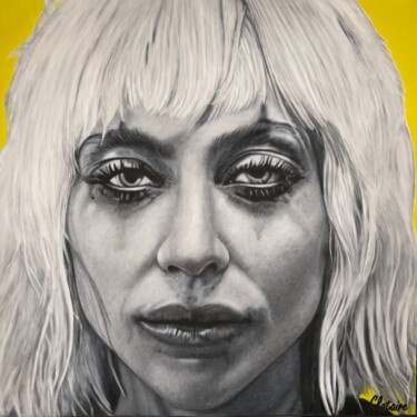 Painting titled "Lady Gaga (Harley Q…" by Clotaire Charriere, Original Artwork, Oil