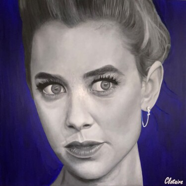 Painting titled "Vanessa kirby" by Clotaire Charriere, Original Artwork, Oil