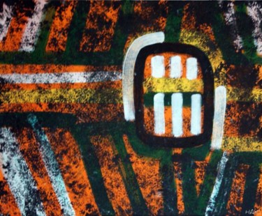 Painting titled "tribal" by Hax, Original Artwork