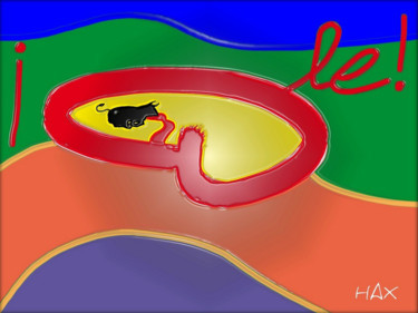 Digitale Kunst mit dem Titel "olé!" von Hax, Original-Kunstwerk