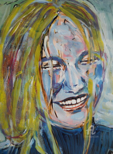Painting titled "joie" by Clotilde Lienhardt (CLO), Original Artwork, Acrylic