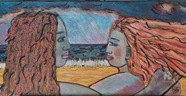 Painting titled "Nous" by Clotilde Lienhardt (CLO), Original Artwork, Acrylic