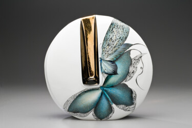 Design titled "Papillons bleus" by Clotilde Ruegg, Original Artwork, Accessories