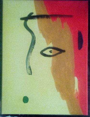 Painting titled "Carta" by Claudio, Original Artwork, Acrylic Mounted on Wood Panel
