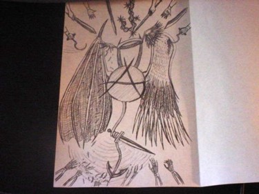 Drawing titled "Fight for Anarchy" by Lithius, Original Artwork