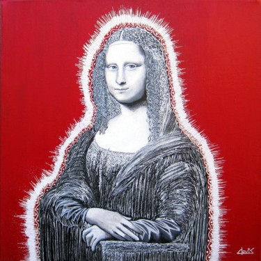Pittura intitolato "Mona Lysa" da Clovis Bourrier, Opera d'arte originale