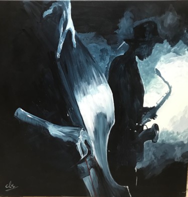 Painting titled "Jazzman" by Clr, Original Artwork, Acrylic