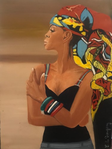 Femme Peinture intitulée "Femme" par Clr, Œuvre d'art originale, Acrylique