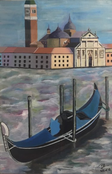 Painting titled "Venise" by Lei Chen, Original Artwork