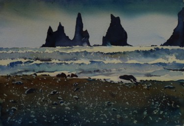 Vik Peinture intitulée "Vik" par Claude Marchalot, Œuvre d'art originale, Aquarelle