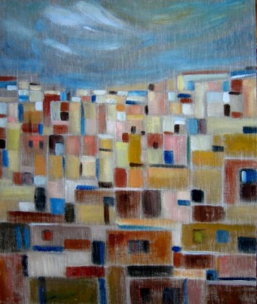 Painting titled "FEZ" by Catherine Martel, Original Artwork