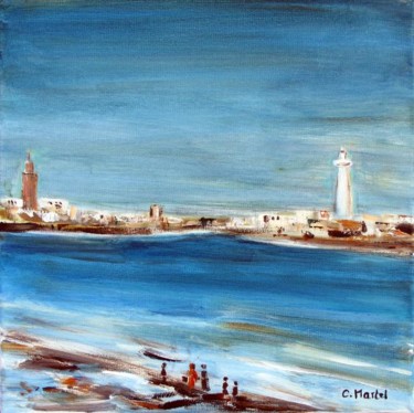 Painting titled "CASABLANCA" by Catherine Martel, Original Artwork