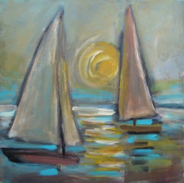 Peinture intitulée "PLEIN SOLEIL" par Catherine Martel, Œuvre d'art originale