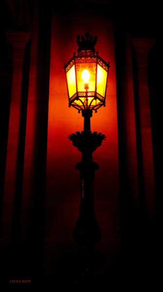 Photography titled "le-lampadaire-du-pa…" by Cecile Matti, Original Artwork