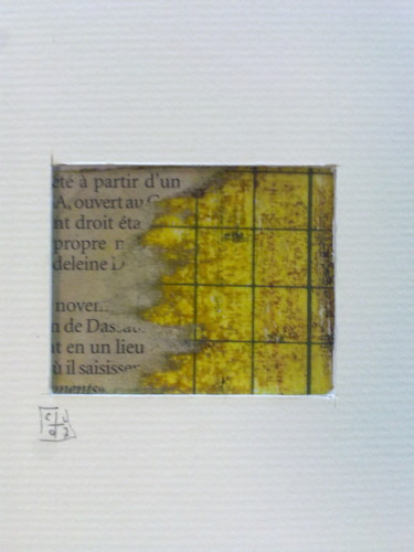 Collagen mit dem Titel "Composite II" von Céline Vaye, Original-Kunstwerk, Lack