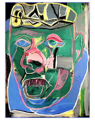 Peinture intitulée "le-clandestin-acryl…" par Coanto, Œuvre d'art originale
