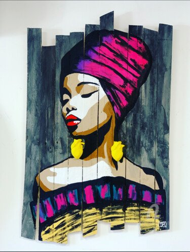 Malerei mit dem Titel "africa #2" von Cobo, Original-Kunstwerk, Acryl