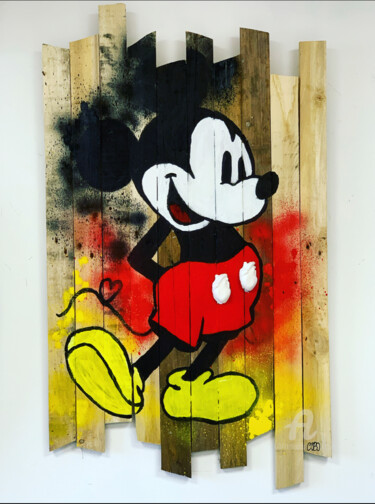 Painting titled "Mouse by cobo" by Cobo, Original Artwork, Acrylic