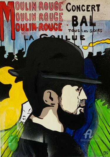 Картина под названием "Lautrec" - Cobo, Подлинное произведение искусства, Акрил